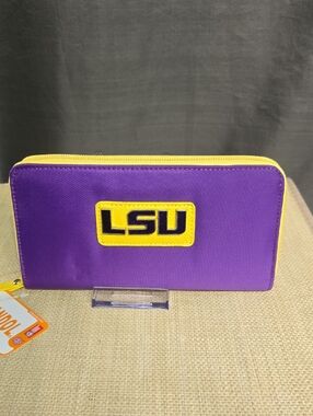 LSU Purple & Gold Zip Wallet